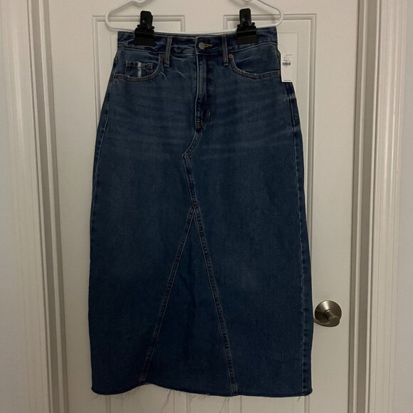 Old Navy High-Rise Secret-Slim Pockets Denim Skirt - Picture 1 of 6
